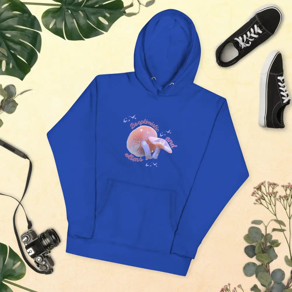 Unisex Optimism Hoodie - Team Royal / S - Comfortable winter hoodie for men and women in many colors and different sizes